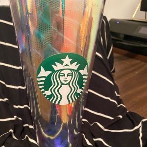 Mermaid scale iridescent Starbucks venti cold  cup